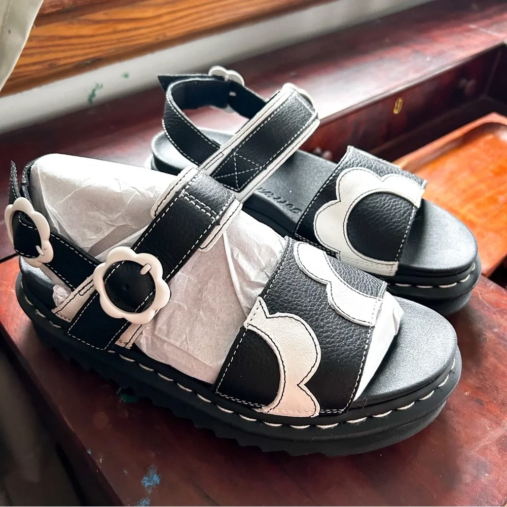 Dr. Martens Voss Mono Floral Sandals Women’s 8 NWOB - Picture 4 of 13